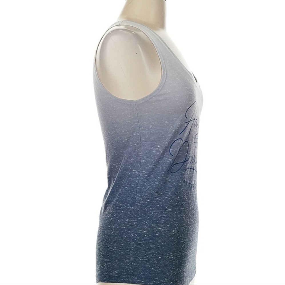 Harley-Davidson Gray and Blue Fitted Tank Top - Picture 3 of 6
